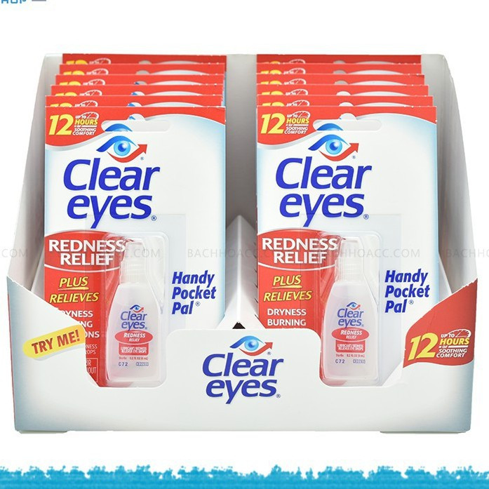 Thuốc nhỏ mắt Clear Eyes giúp phòng chống các bệnh về mắt do ngồi nhiều trước màn hình máy tính