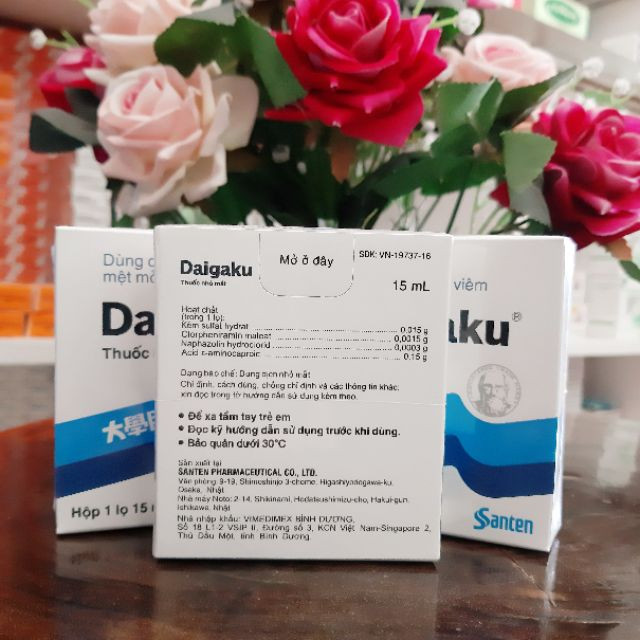 Thuốc nhỏ mắt Daigaku chống và điều trị mỏi mắt