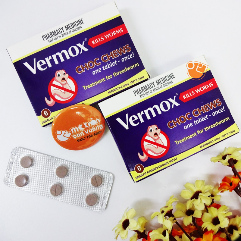 Thuốc tẩy giun Vermox của Úc