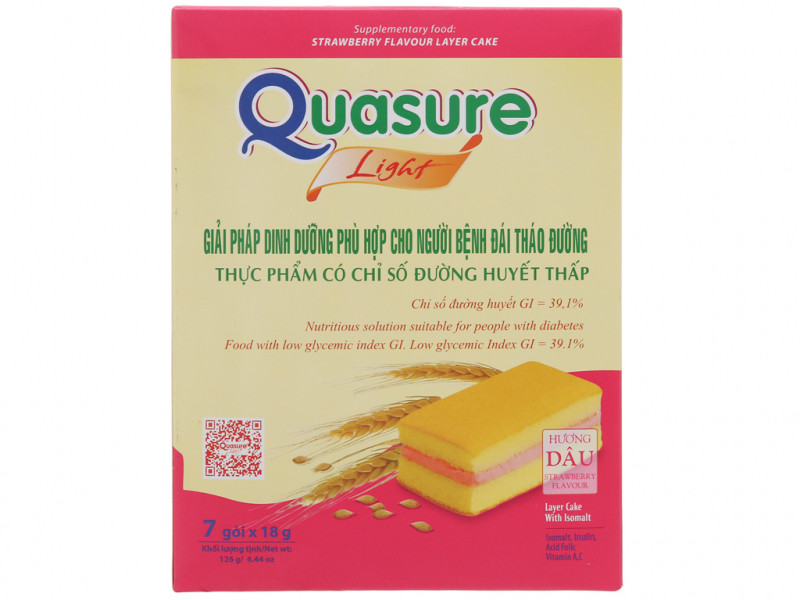 BÁNH BÔNG LAN QUASURE LIGHT HƯƠNG DÂU