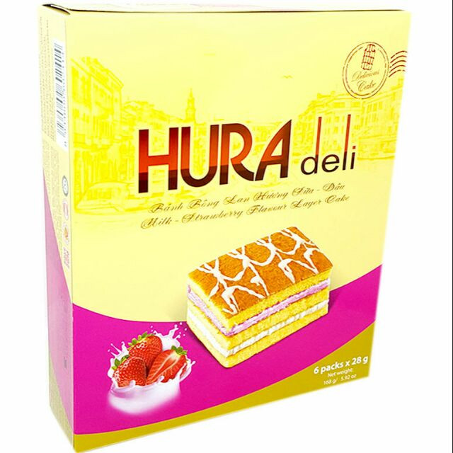 Bánh Hura Deli hương Sữa - Dâu