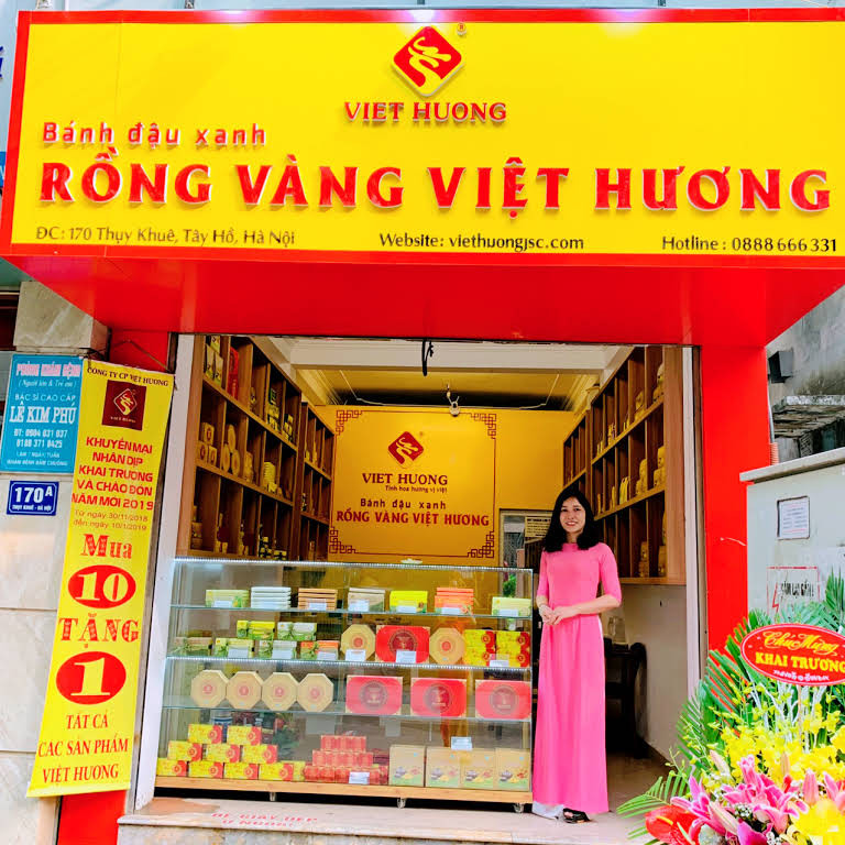 Cửa hàng bánh đậu xanh Việt Hương
