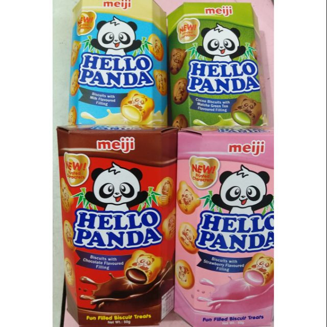 Bánh Meiji Hello Panda có nhiều hương vị đê bạn lụa chọn