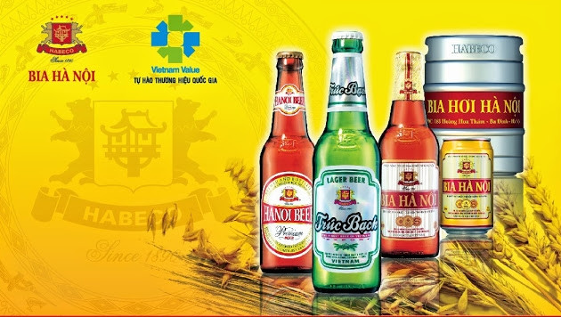 Các sản phẩm bia Hà Nội