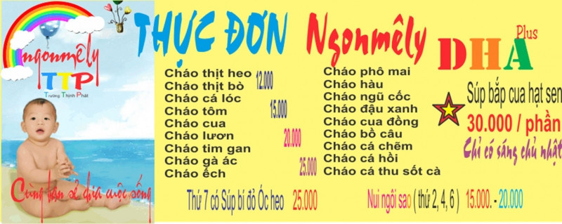 Cháo dinh dưỡng Ngon Mê Ly