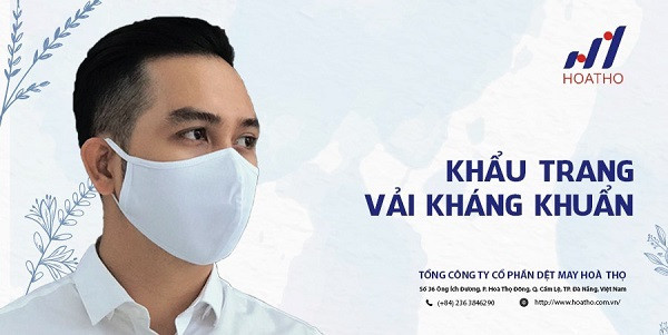 Khẩu trang vải kháng khuẩn Hòa Thọ