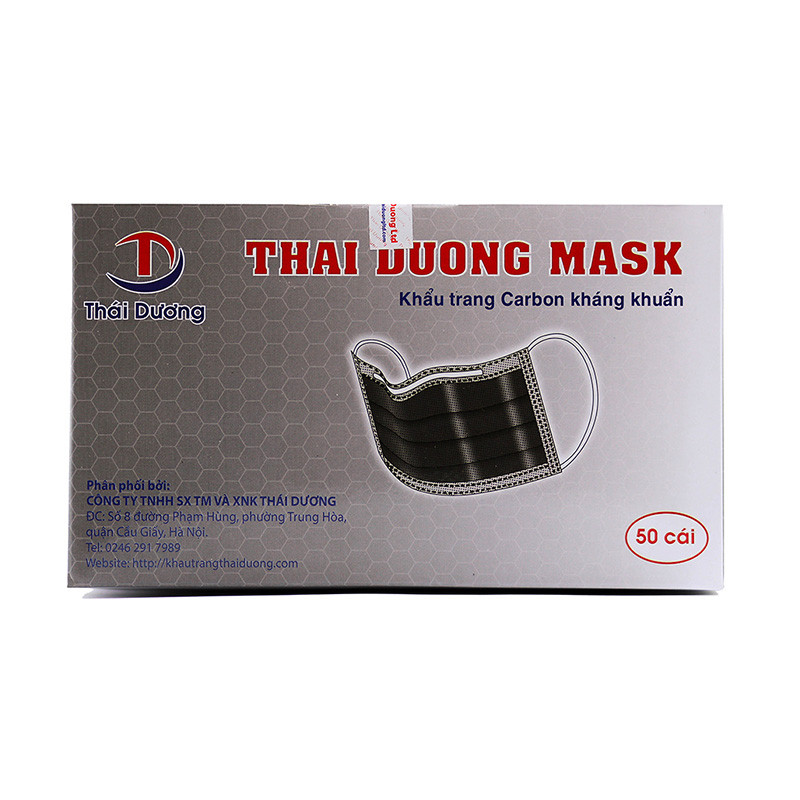 Khẩu trang y tế Thái Dương Mask 4 lớp Carbon kháng khuẩn cao cấ