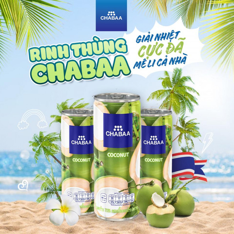 Nước dừa Thái Lan Chabaa