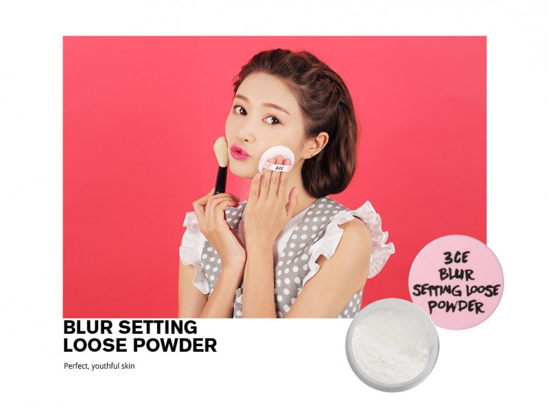 3CE Pink Rumour Blur Setting Loose Powder