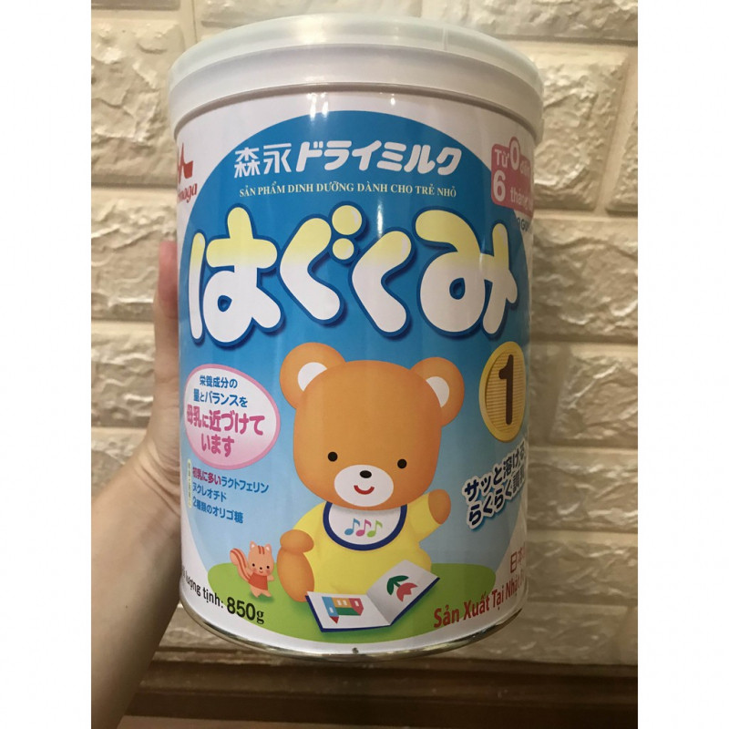 Sữa Morinaga Hagukumi số 1 850g (0 - 6 tháng)