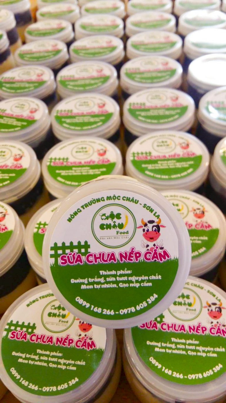 Sữa chua nếp cẩm Mộc Châu Food