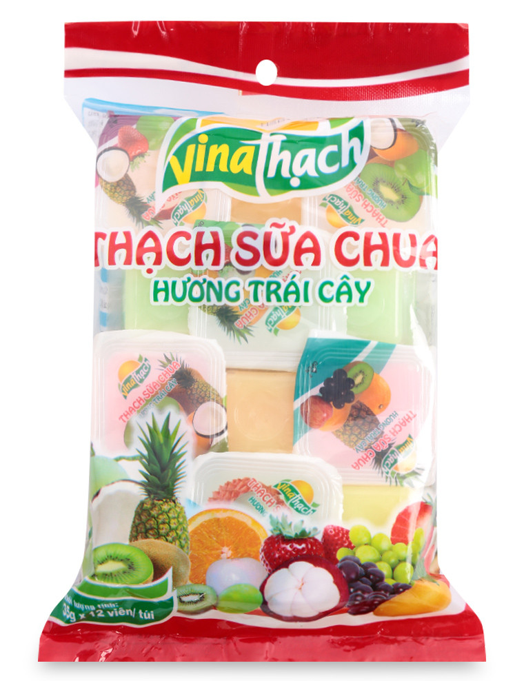 Thạch sữa chua hương trái cây thương hiệu Vina Thạch