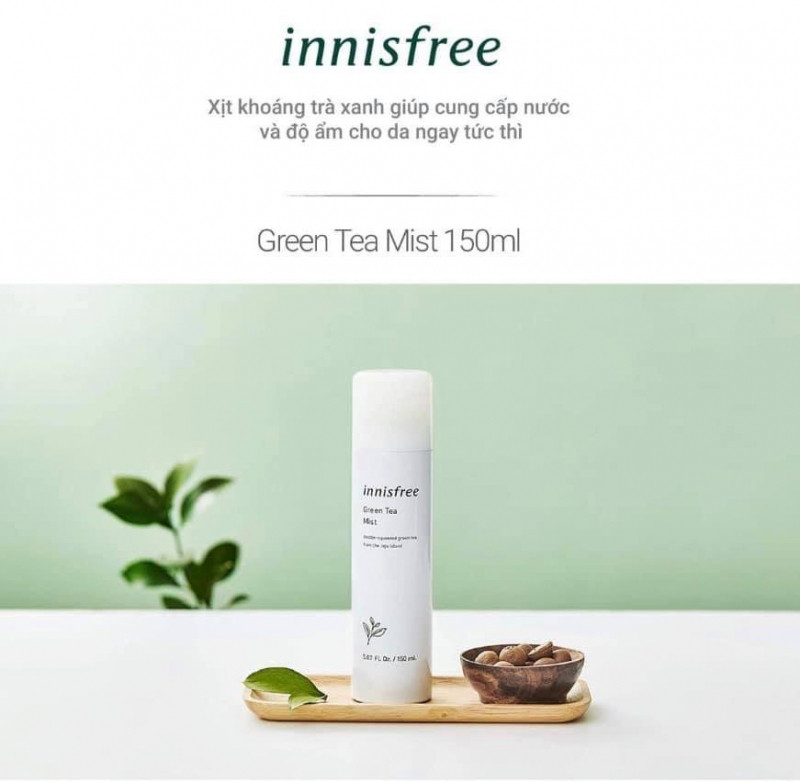 Xịt Khoáng Innisfree Green Tea Mineral Mist của thương hiệu Innisfree