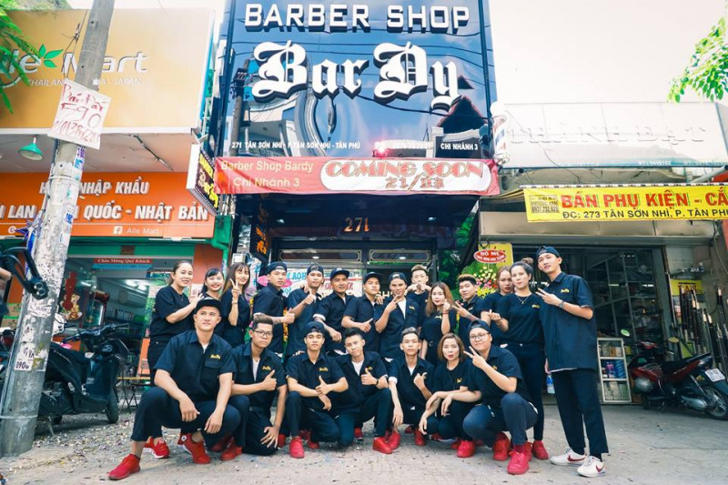 Bardy barbershop hiện đã có đến 5 chi nhánh nằm tại các quận khác nhau tại Sài Gòn