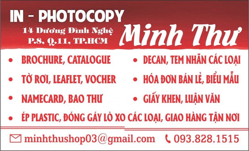 In - Photocopy Minh Thư
