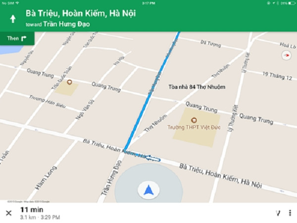 Tính năng dẫn đường của Google Maps