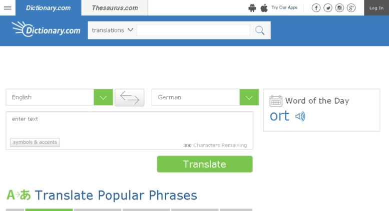 Translate.reference.com là một trong những trang web dịch văn bản tốt nhất hiện nay