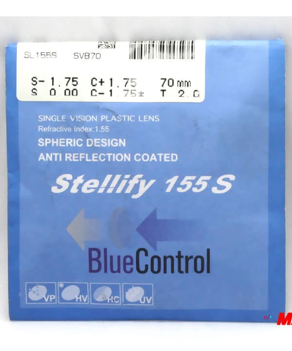 Tròng kính lọc ánh sáng xanh HOYA Stellify Blue Control 1.55