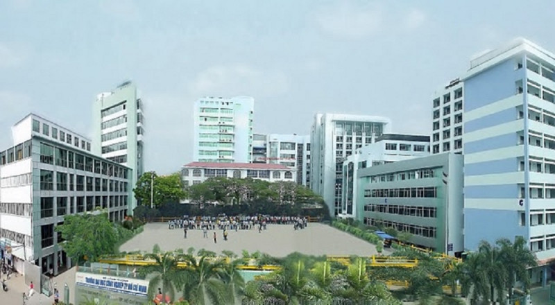 Toàn cảnh khuôn viên Đại học Công nghiệp Hà Nội.