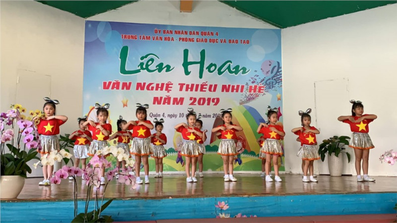 Trường MN Nguyễn Tất Thành tham gia Liên hoan văn nghệ thiếu nhi 2019