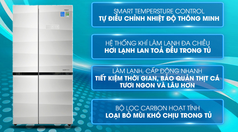 Tủ lạnh Aqua AQR-IG585AS - 518 lít