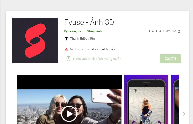 Fyuse - Ảnh 3D (android)