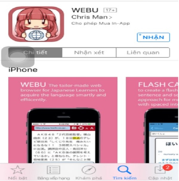 Ứng dụng WEBU