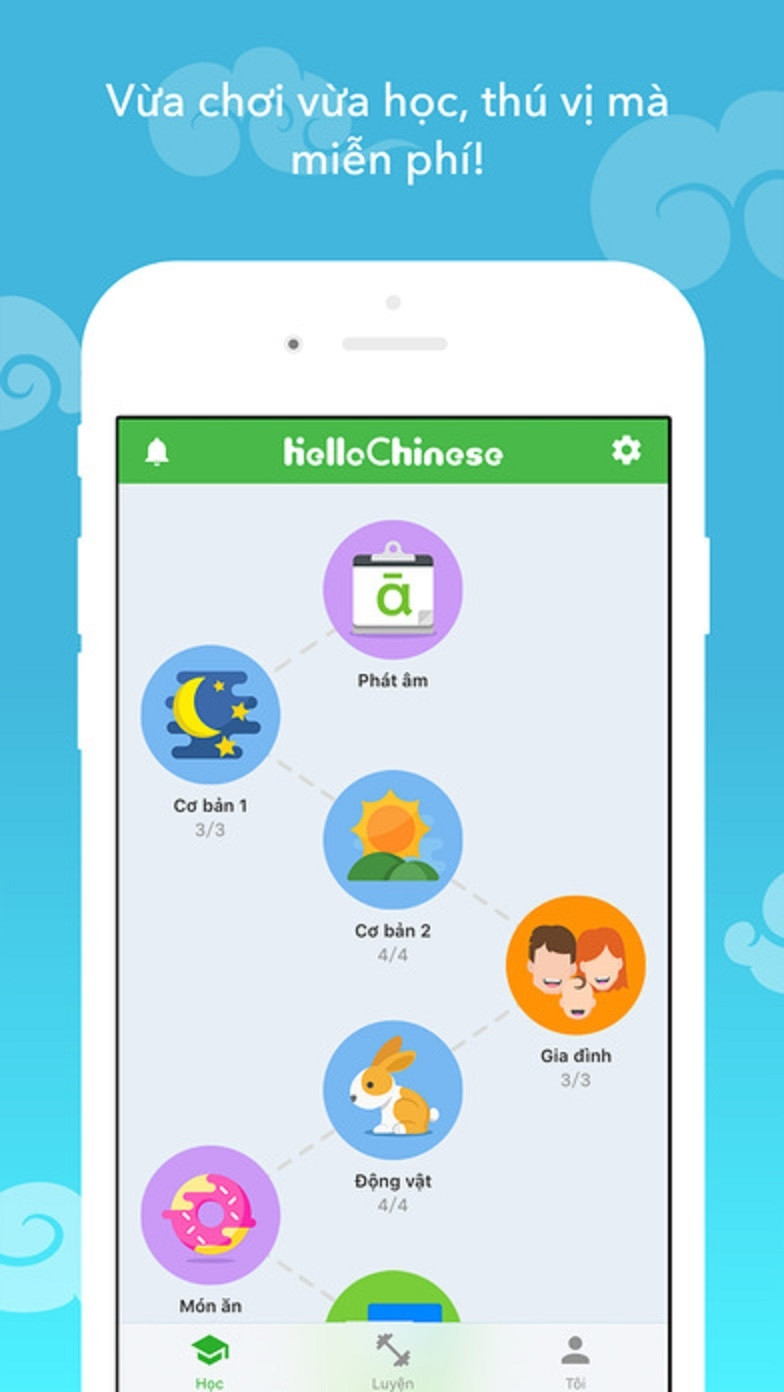 ChineseSkill: một app tuyệt vời, miễn phí cung cấp lớp học di động cho người bắt đầu học tiếng Trung