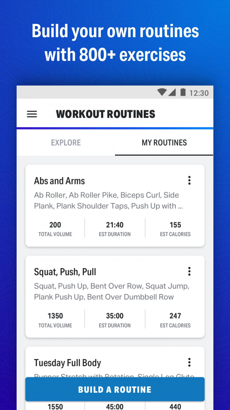 Ứng dụng theo dõi tập luyện Map My FitnessWorkout Trainer