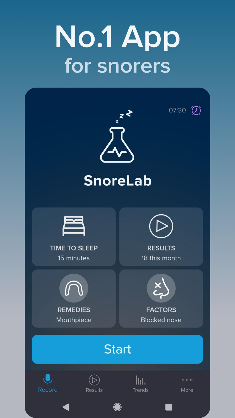 Ứng dụng thoi dõi và ghi lại tiếng ngáy của bạn SnoreLab : Record Your Snoring