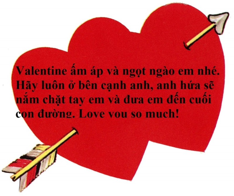 Tin nhắn ngọt ngào chào buổi sáng Valentine.