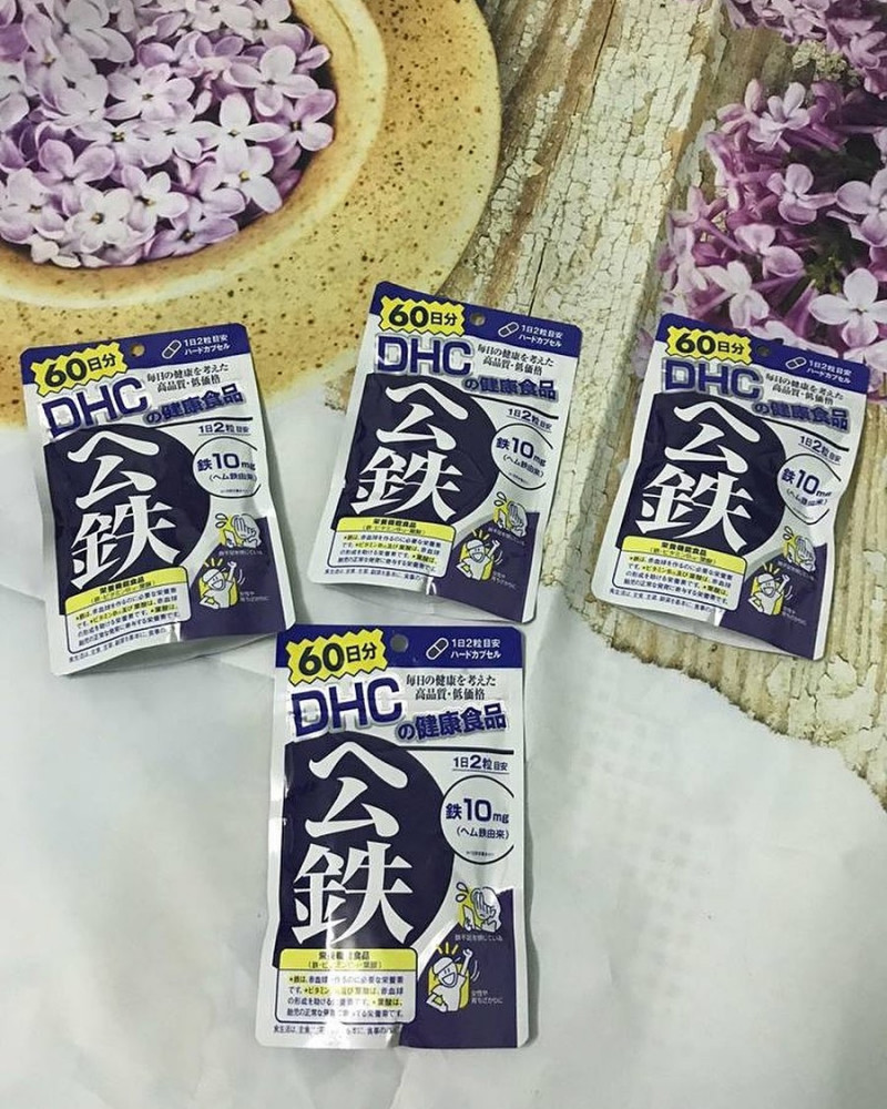 Viên uống bổ sung chất Sắt của DHC Nhật với hàm lượng sắt heme là 10mg sẽ cung cấp đủ lượng sắt cho nhu cầu thiết yếu của cơ thể hàng ngày