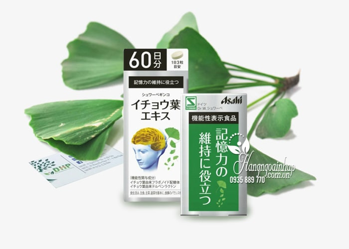 Thực phẩm chức năng Viên uống hoạt huyết dưỡng não Asahi Nhật Bản 180 viên