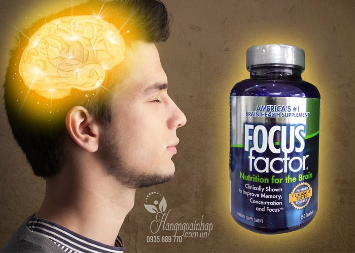 Viên uống bổ não focus factor nutrition for the brain 150 tablets là một dạng thực phẩm chức năng bổ sung dinh dưỡng cho não, bao gồm các thành phần chính là các loại vitamin, khoáng chất, các chất chống oxy hóa và omega 3.