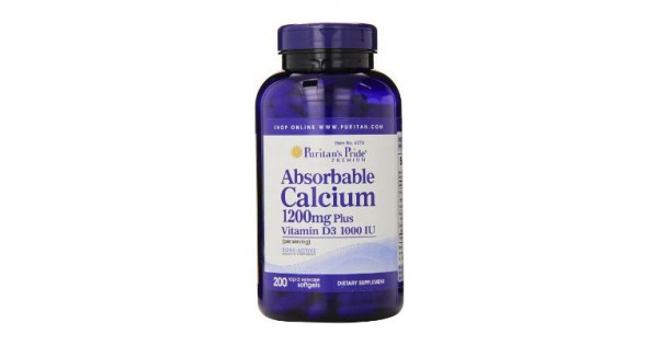 Viên uống bổ sung Canxi hàm lượng cao Absorbable calcium 1200mg plus vitamin D3 25mcg