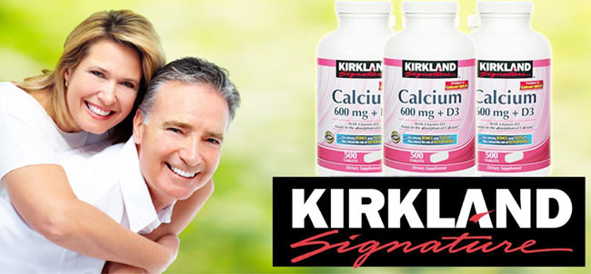 Viên uống bổ sung Canxi Kirkland Calcium 600mg +D3 cho xương chắc khỏe dùng được cho cả gia đình