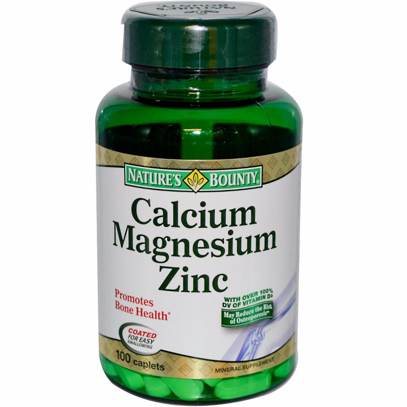 Calcium Magnesium Zinc 100 Caplets: