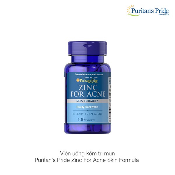 Puritan’s Pride Zinc For Acne Skin Formula