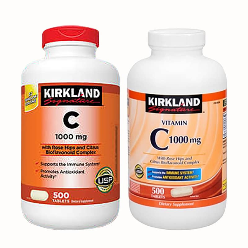 Viên Uống Bổ Sung Vitamin C 1000mg Kirkland 500 Viên của Mỹ: