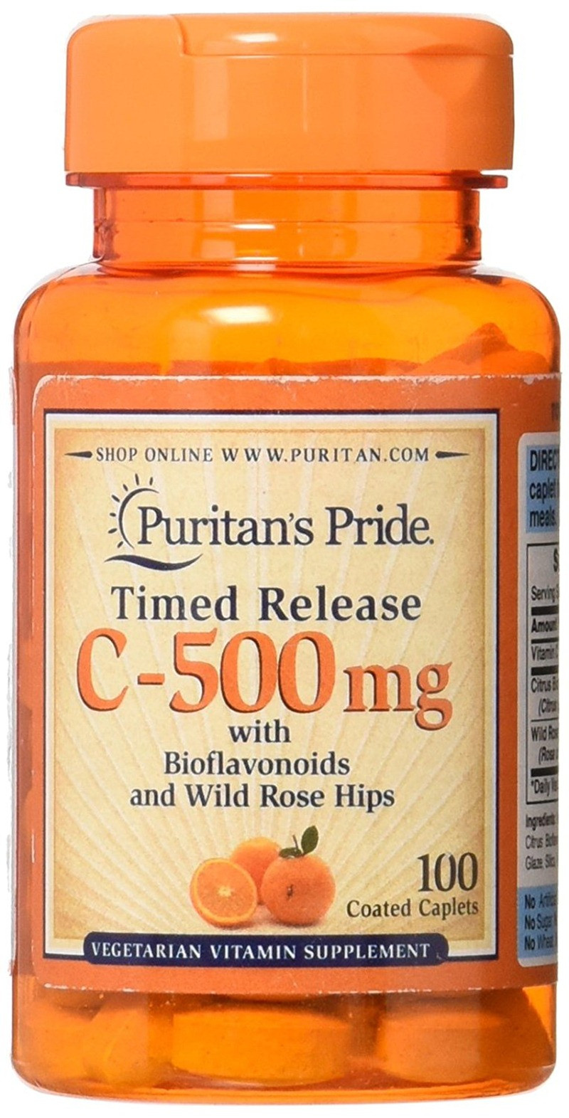 Viên uống Vitamin C 500mg Puritans Pride 100 viên của Mỹ