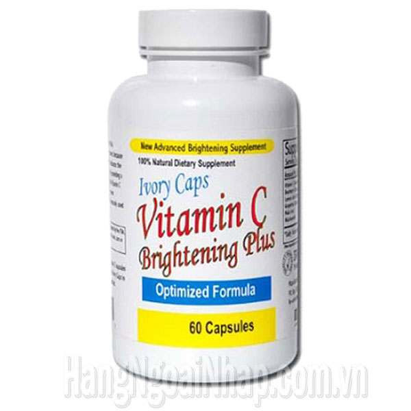 Viên Uống Trắng Da Bổ Sung Vitamin C Ivory Caps Brighten: