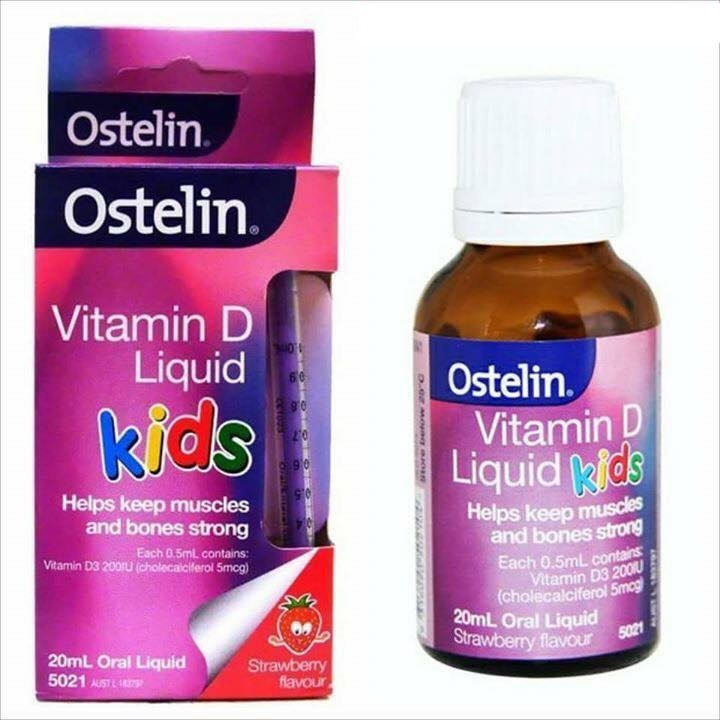 Siro Ostelin Vitamin D thích hợp dùng cho trẻ em để ngăn ngừa và hỗ trợ điều trị thiếu hụt Vitamin D.