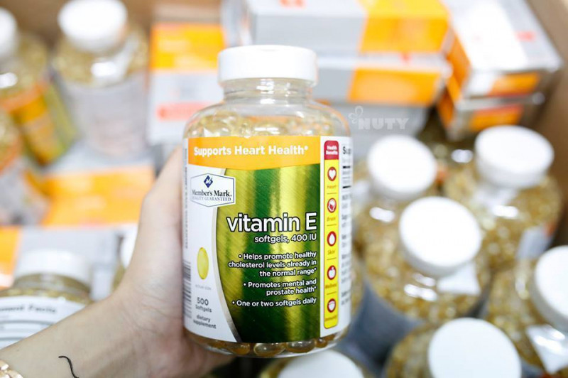 Viên uống bổ sung Vitamin E 400 IU Supports Heart Health 500 viên của Mỹ