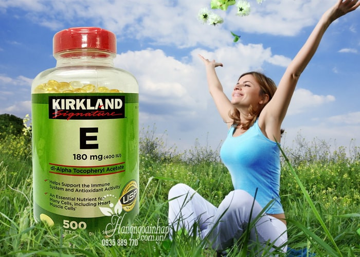 Vitamin E Thiên Nhiên 400 I.U Kirkland Signature 500 Viên Của Mỹ: