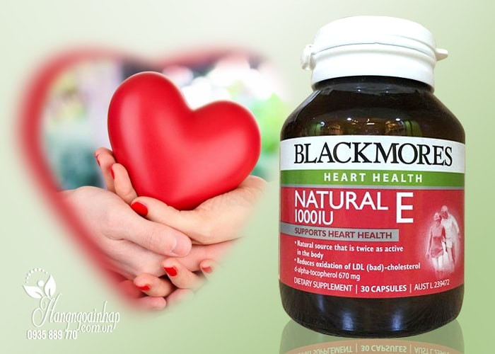 Viên uống Blackmore Natural Vitamin E 1000IU 30 viên: