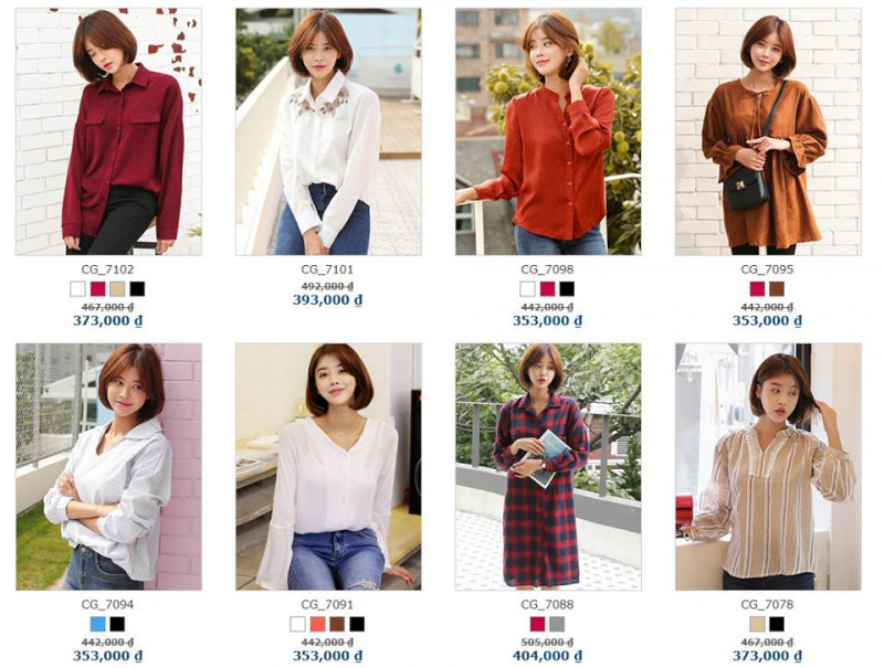 Gee cung cấp các mẫu áo quần thời trang nam nữ nhập khẩu từ Hàn Quốc đa dạng mẫu mã và giá cả
