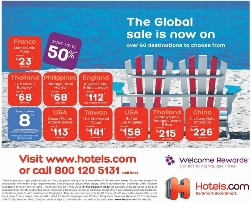 Khách hàng sẽ nhận được nhiều ưu đãi khi đặt phòng qua Hotels.com