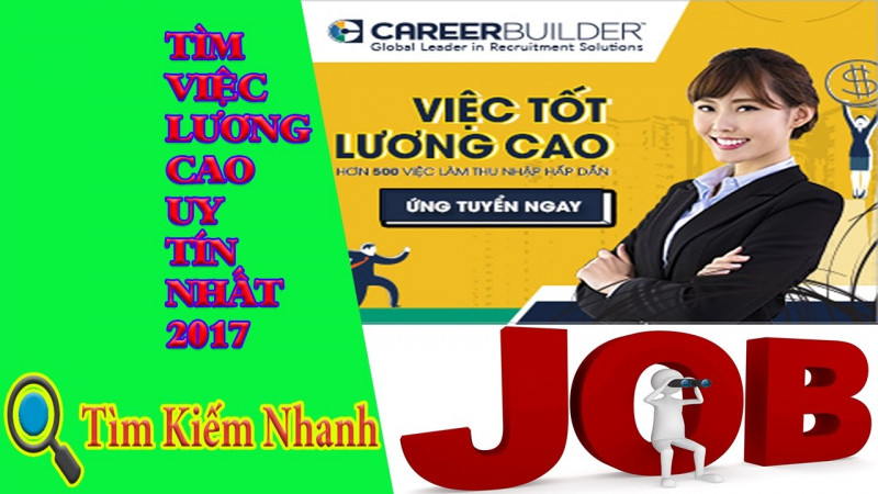 Luôn luôn đón đầu những công việc được yêu thích với mức lương lý tưởng, Careerbuilder lọt top 5 website uy tín nhất trong nhiều năm