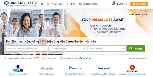 ( Careerbuilder.vn là một website tìm kiếm việc làm tuyệt vời dành cho bạn)
