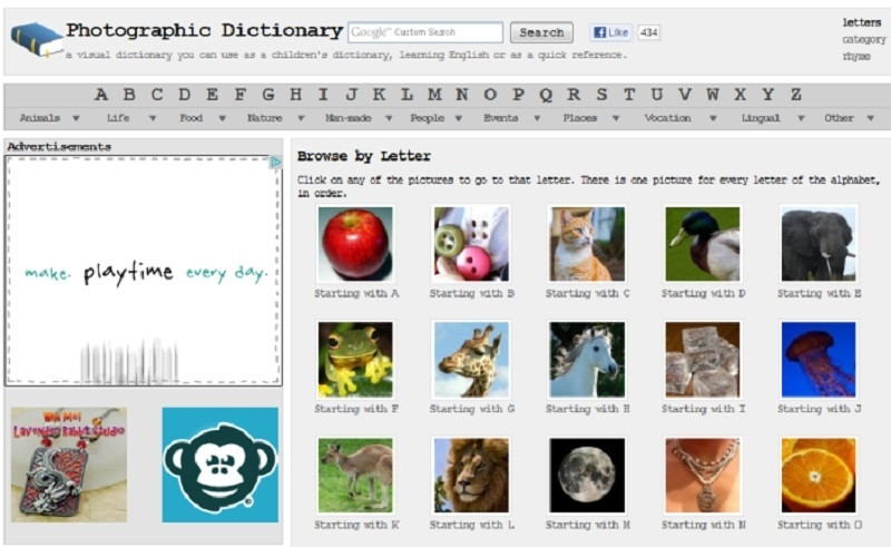 Photographic Dictionary online